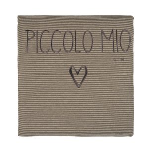 "Piccolo mio" Striped Blanket